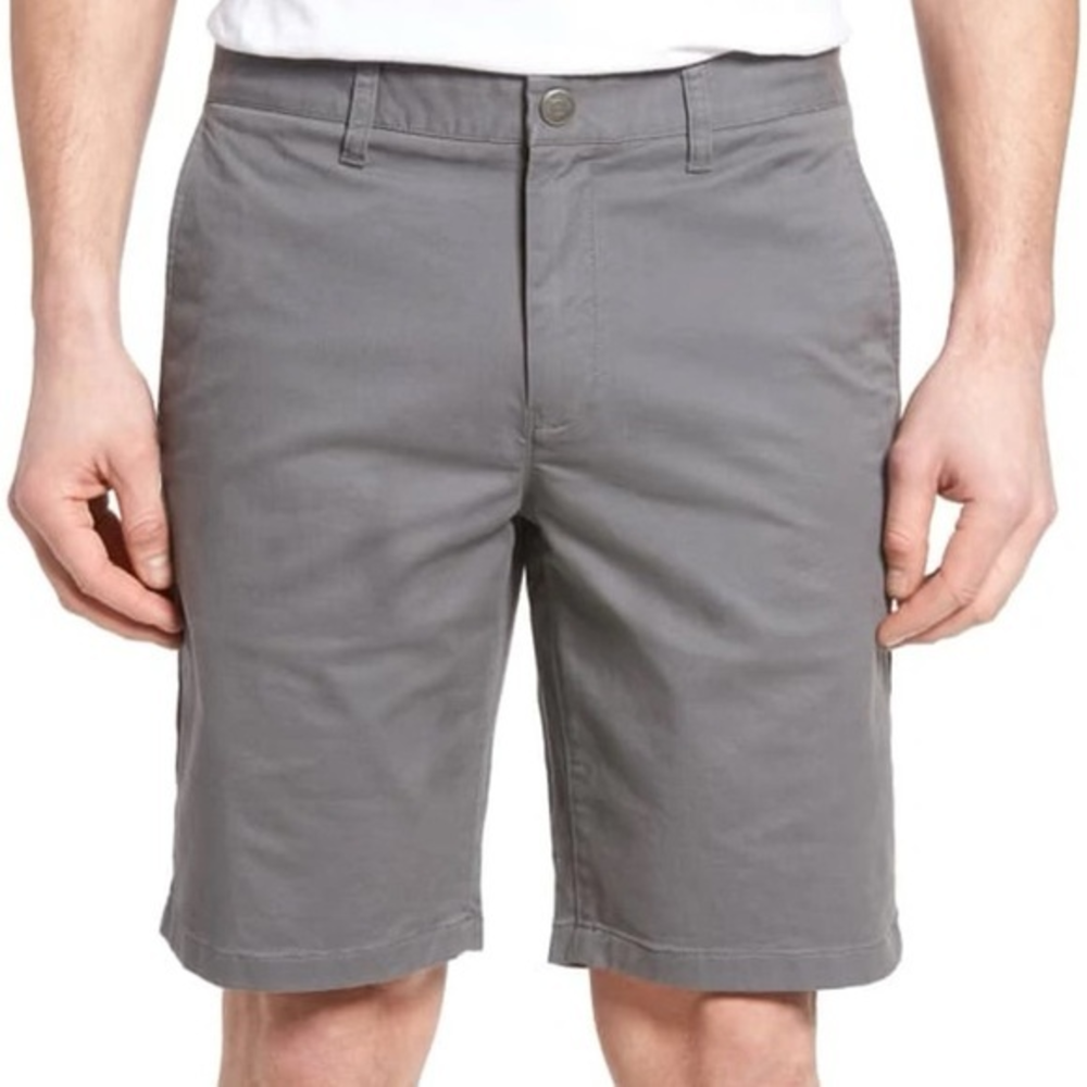 Bonobos Stretch Washed Chino 9-inch Shorts In Graphite Grey‎ Size 40